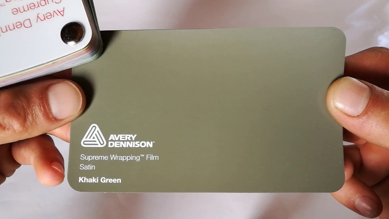 Khaki Green Satin (Avery Dennison)